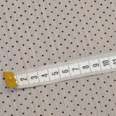 Тканина шифон Горошок флок люрекс св/пудра