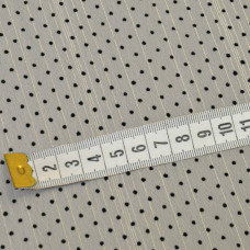 Тканина шифон Горошок флок люрекс крем