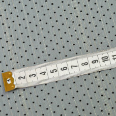 Тканина шифон Горошок флок люрекс м'ята