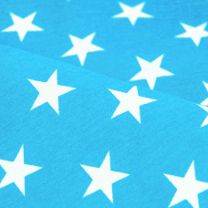 Тканина декоративна бавовняна Прем'єр Зірка V-8 блакитна