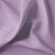 Тканина костюмна Tomas Brandt клітинка фіолет беж