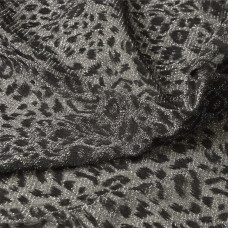 Тканина сітка Металик із флоком лео