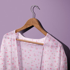 Тканина шифон принт Веста рожевий