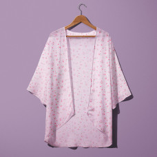 Тканина шифон принт Веста рожевий