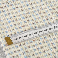 Тканина трикотаж Кролик з металіком V-1 молоко