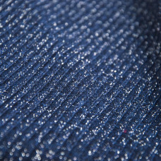 Тканина трикотаж Смуга з металіком V-1/5 т/синій