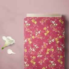 Тканина батист Digital принт Віолетта вишня