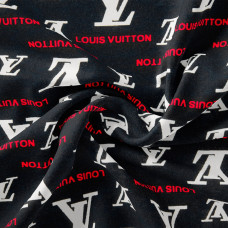 Тканина штапель Бренди Louis Vuitton чорний
