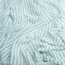 Тканина шифон принт зигзаг діагональ м'ята