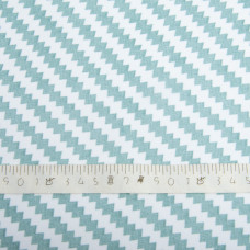 Тканина шифон принт зигзаг діагональ м'ята