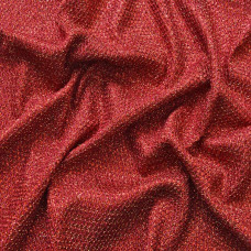 Тканина трикотаж блиск сітка червона