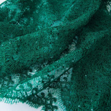 Тканина гіпюр Красуня смарагд