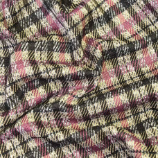 Тканина трикотаж жакард Леонсія V-5/1 бордо/чорний/беж