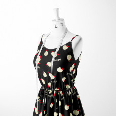 Тканина плательна штапель Бренді Apple чорний