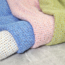 Тканина трикотаж Кролик з металіком V-3 олива