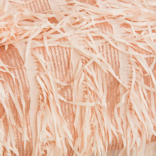 Тканина сітка з паєткою Сальса персик