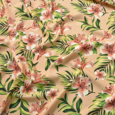 Тканина костюмна сатин Fendi V-5/2 Лілія т/біж