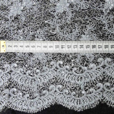 Тканина гіпюр Красуня сірий