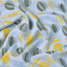 Тканина плательна штапель тюльпан блакитна