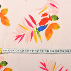 Тканина плательна супер софт папороть ніжно-рожева