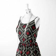 Тканина плательна штапель Бренди Chanel 2 чорний