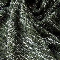 Тканина трикотаж Меланж букле хакі