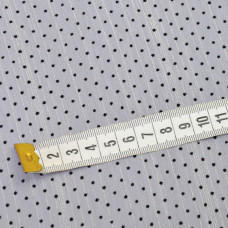 Тканина шифон Горошок флок люрекс св/бузок