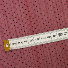 Тканина шифон Горошок флок люрекс вишня
