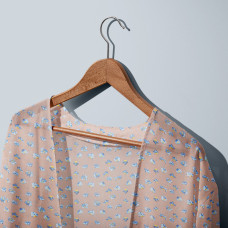 Тканина шифон креп флора капучіно