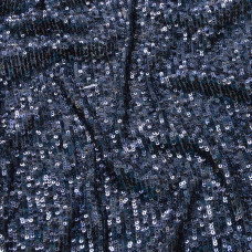 Тканина сітка з паєткою Смуга т/синя