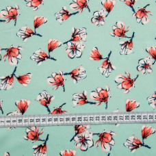 Тканина плательна супер софт веснянка м'ята