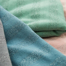 Тканина трикотаж смуга металік сірий