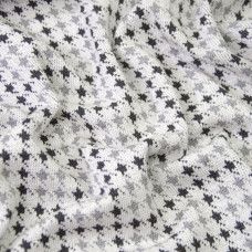 Тканина трикотаж Оріон білий/сірий/чорний