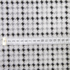 Тканина трикотаж Оріон білий/сірий/чорний