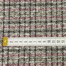 Тканина трикотаж жаккард Леонсія V-9/1 бордо/чорний/сірий