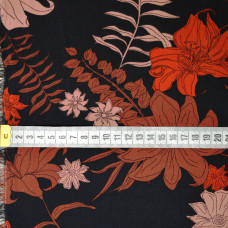 Тканина плательна Madrid креп Лілія чорна