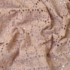 Тканина батист прошва беж