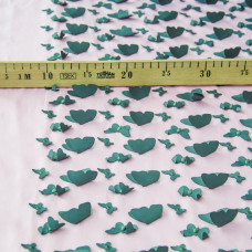 Тканина шифон Баттерфляй рожевий/т/сірий