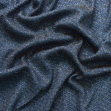 Тканина трикотаж блиск сітка т/синий