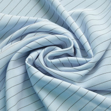 Тканина костюмна Plazma stripe блакитна