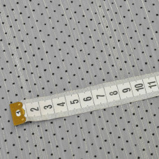 Тканина Шифон Горошок флок люрекс сірий