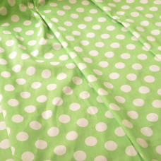 Тканина поплін стрейч Горох м'ята