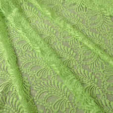 Тканина гіпюр Б'янка Перо салат