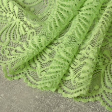 Тканина гіпюр Б'янка Перо салат