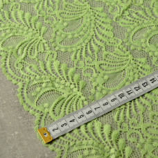 Тканина гіпюр Б'янка Перо салат