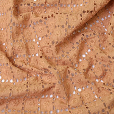 Тканина батист прошва т/беж