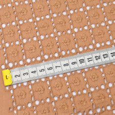 Тканина батист прошва т/беж