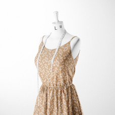 Тканина плательна креп Мадагаскар V-41/2 квіти беж