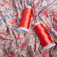 Тканина сатин Fendi V-6/2 Гілочки сірий