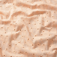 Тканина батист прошва Ірма персик